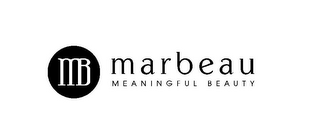 MB MARBEAU MEANINGFUL BEAUTY logo