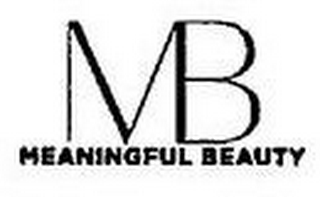 MB MEANINGFUL BEAUTY logo