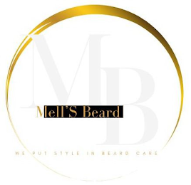 MB MELL'S BEARD WE PUT STYLE IN BEARD CARE logo