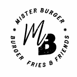 MB MISTER BURGER FRIES & FRIENDS logo