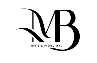 MB MONIE B. PRODUCTIONS logo