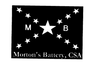 MB MORTON' S BATTERY, CSA logo