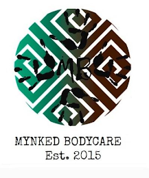 MB MYNKED BODYCARE EST. 2015 logo