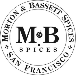 M&B SPICES MORTON & BASSETT SPICES SAN FRANCISCO logo