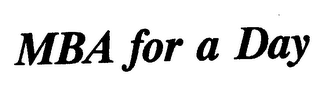 MBA FOR A DAY logo