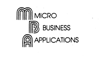 MBA MICRO BUSINESS APPLICATIONS logo