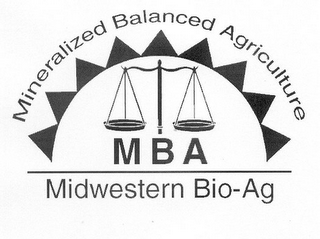MBA MIDWESTERN BIO-AG MINERALIZED BALANCED AGRICULTURE logo