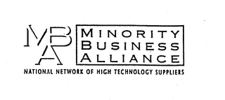 MBA MINORITY BUSINESS ALLIANCE NATIONAL NETWORK OF HIGH TECHNOLOGY SUPPLIERS logo