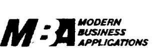MBA MODERN BUSINESS APPLICATIONS logo