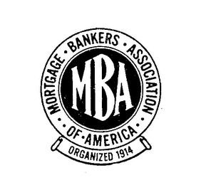 MBA MORTGAGE BANKERS ASSOCIATION OF AMERICA ORGANIZED 1914 logo