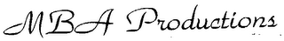 MBA PRODUCTIONS logo