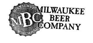 MBC MILWAUKEE WISCONSIN MILWAUKEE BEER COMPANY logo