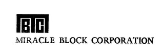MBC MIRACLE BLOCK CORPORATION logo