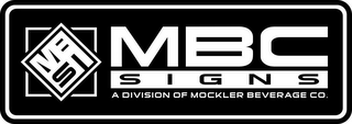 MBCS MBC SIGNS A DIVISION OF MOCKLER BEVERAGE CO. logo