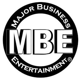 MBE MAJOR BUSINESS ENTERTAINMENT logo