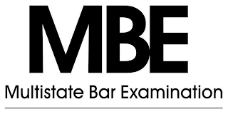 MBE MULTISTATE BAR EXAMINATION logo