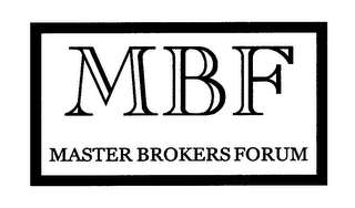 MBF MASTER BROKERS FORUM logo