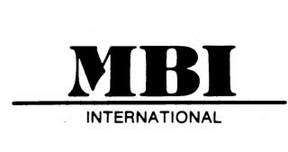 MBI INTERNATIONAL logo