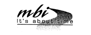 MBI IT'S ABOUT TIME logo