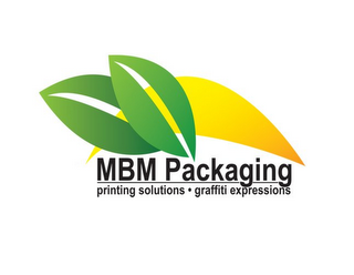 MBM PACKAGING PRINTING SOLUTIONS · GRAFFITI EXPRESSIONS logo