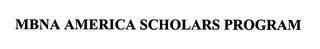 MBNA AMERICA SCHOLARS PROGRAM logo