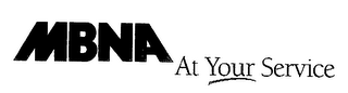 MBNA AT YOUR SERVICE logo