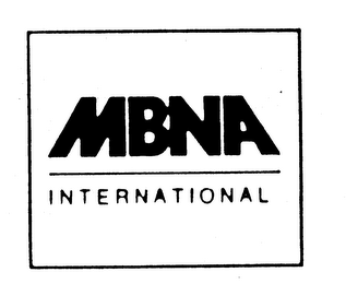 MBNA INTERNATIONAL logo