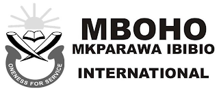 MBOHO MKPARAWA IBIBIO INTERNATIONAL ONENESS FOR SERVICE logo