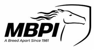 MBPI A BREED APART SINCE 1981 logo