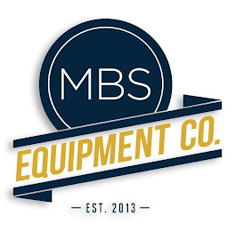 MBS EQUIPMENT CO. EST. 2013 logo
