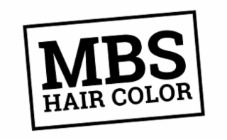 MBS HAIR COLOR logo