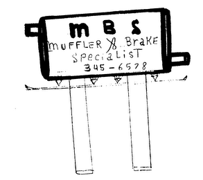 MBS MUFFLER & BRAKE SPECIALIST logo