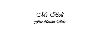 MC BELT FINE LEATHER BELTS logo