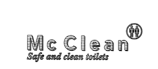 MC CLEAN SAFE AND CLEAN TOILETS logo