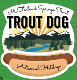 MC FARLAND SPRINGS TROUT TROUT DOG ARTISANAL HOTDOGS logo