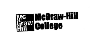 MC GRAW HILL MCGRAW- HILL COLLEGE logo