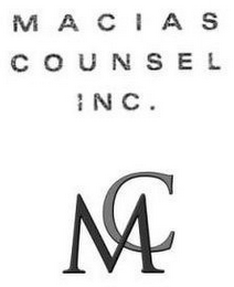 MC MACIAS COUNSEL INC. logo