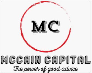 MC MCCAIN CAPITAL THE POWER OF GOOD ADVICE logo