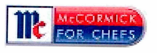 MC MCCORMICK FOR CHEFS logo