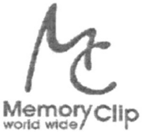 MC MEMORY CLIP WORLD WIDE logo