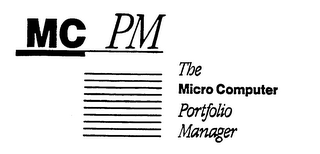 MC PM THE MICRO COMPUTER PORTFOLIO MANAGER logo