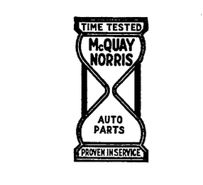 MC QUAY NORRIS AUTO PARTS TIME TESTED PROVEN IN SERVICE logo