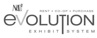 MC2 RENT · CO-OP · PURCHASE EVOLUTION EXHIBIT SYSTEM logo