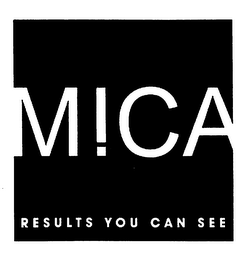 M!CA RESULTS YOU CAN SEE logo