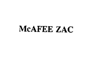 MCAFEE ZAC