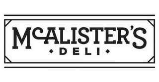 MCALISTER'S DELI logo