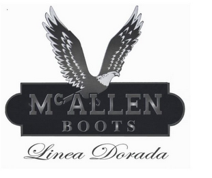 MCALLEN BOOTS LINEA DORADA logo
