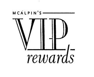 MCALPIN'S VIP REWARDS logo