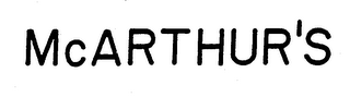 MCARTHUR'S logo