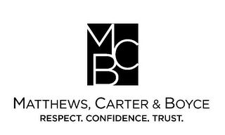 MCB MATTHEWS, CARTER & BOYCE RESPECT. CONFIDENCE. TRUST. logo